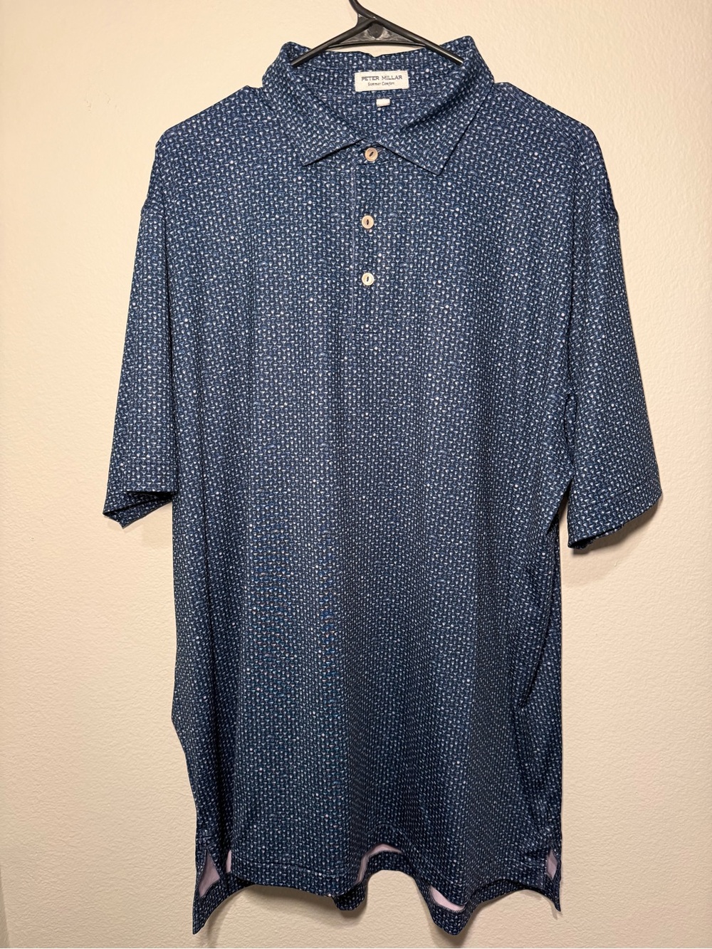 Peter Millar Summer Comfort XL Polo Cocktail & Old Car Print Polo Golf-Flawed